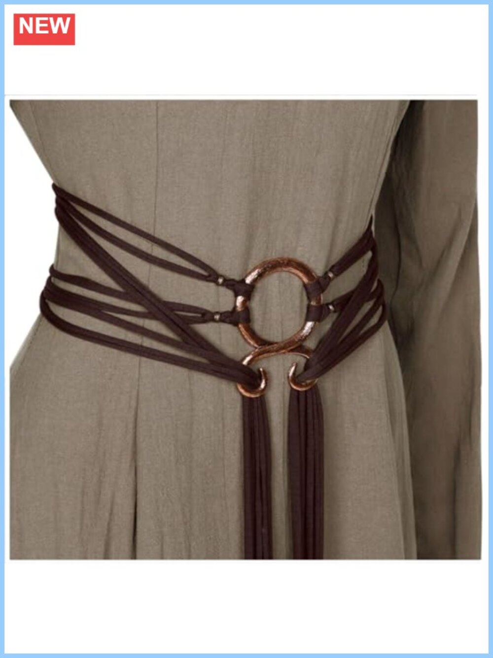 Extra Long Viking Troll Cross Rope Belt Medieval Costume Waist Tie